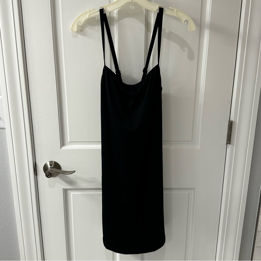 Balera Blk Cross-Back Biketard Dress 14079 W/Built-in Shorts Adult Large